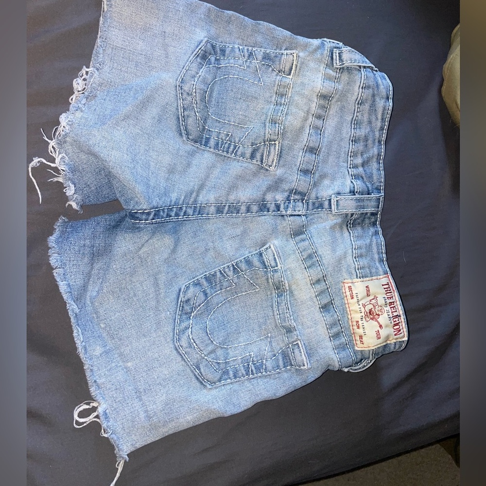 True Religion Jayde Mid Rise Shorts